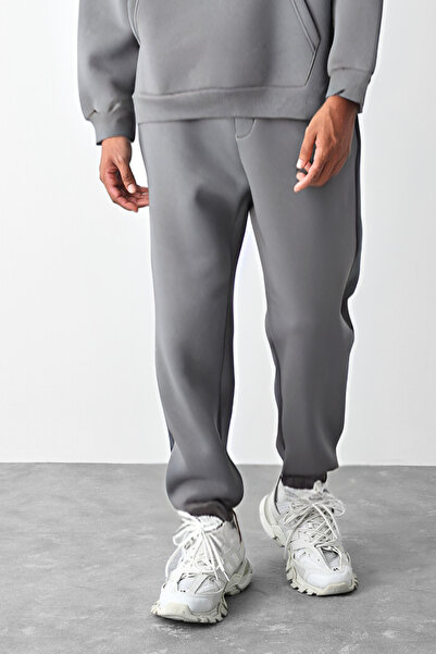 BayBayan Ανδρικό φούτερ με ίσιο πόδι χωρίς εκτύπωση