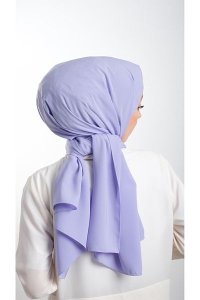 HÜRREM BONE Lilac Plain Classic Shawl Medina Silk Plain 202103_28