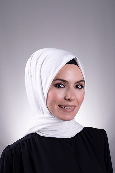 HÜRREM BONE Κρεμ Απλό Κλασικό Σάλι Βισκόζη Ύφασμα Λύκρα Χτενισμένο Βαμβάκι 202101 _40