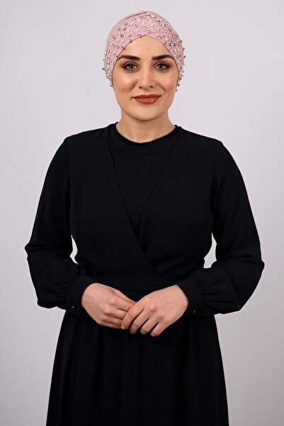 HÜRREM BONE بودرة حجاب عملية جاهزة للتركيب قماش ساندي بالحجارة 1456_06