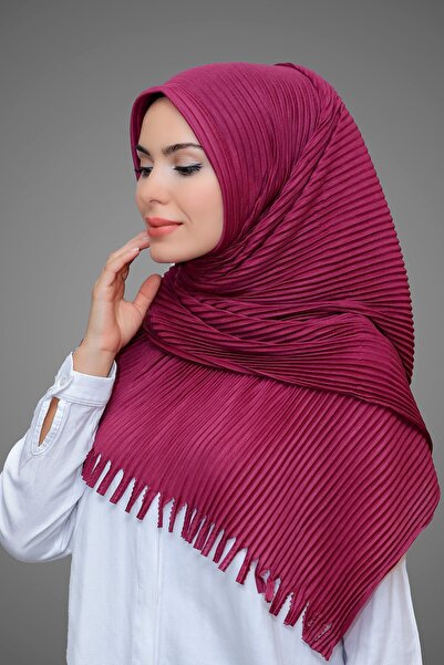 HÜRREM BONE النبيذ العملي الجاهز حجاب وشاح قطع الألياف مطوي مهدب قطع الليزر 1...