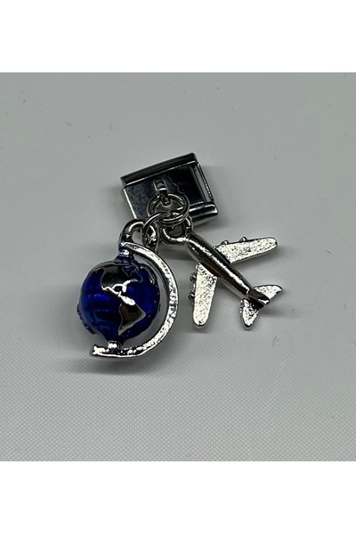 aysedizayn World&Airplane Charm
