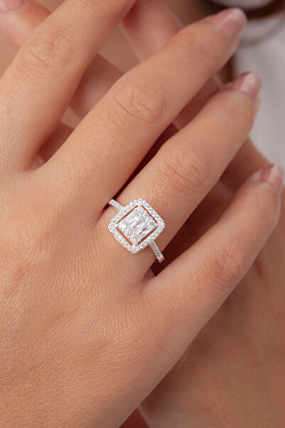 anadolusilver Baget Taşlı Gümüş Yüzük - Yanları Taşlı Gümüş Yüzük - 14 Şubat ...