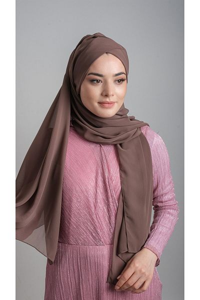 HÜRREM BONE Mink Practical Ready-made Interlocking Bone Shawl Chiffon Self-bonded Single Banded 1453_10