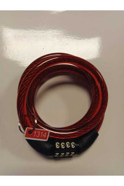 Abus Bisiklet Kilidi 8x100 4 Şifreli Kırmızı ZL 87507
