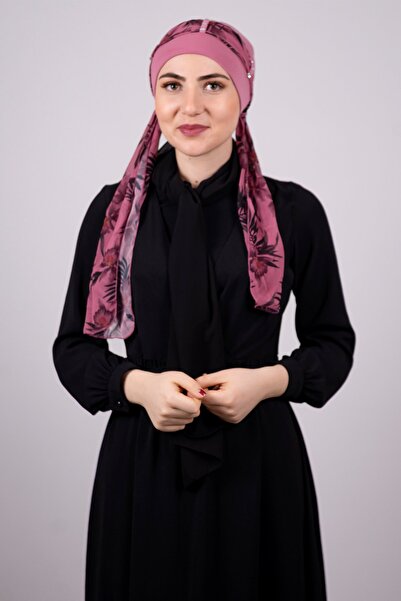 HÜRREMBONE SARAYDAN GELEN GÜZELLİK حجاب جاهز عملي من قماش الساندي بنمط الشيفو...