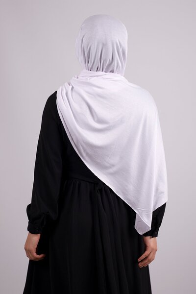 HÜRREM BONE White Back Tie Shawl Viscose Fabric Three Stripes 2103_42