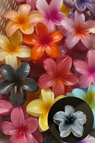 Mollycrush Women's Lotus Flower Design Peg Buckle Elegant and Elegant Hair Accessory