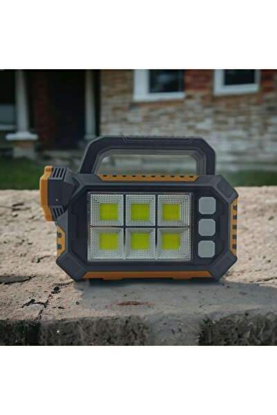 Skygo 15W Güneş Enerjili Powerbank Özellikli Çok Fonksiyonlu Işıldak Fener GS490