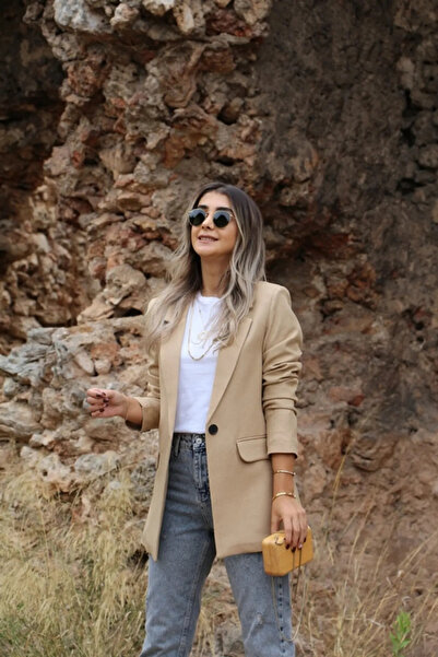 LOKADI Γυναικείο σακάκι με μονό κουμπί