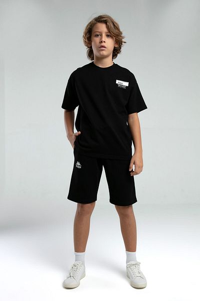 Kappa Boy's Black Bermuda Suit