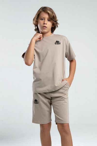 Kappa Costum Bermuda cremă pentru băiat