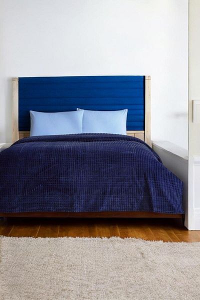 Özdilek Navy Blue Color Pyramid Blanket 220X240Cm Two Persons