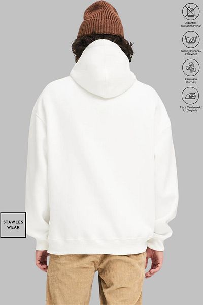 stawles wear Unisex Πρωτοχρονιάτικο ελάφι Καλά Χριστούγεννα με στάμπα Oversize φούτερ με κουκούλα
