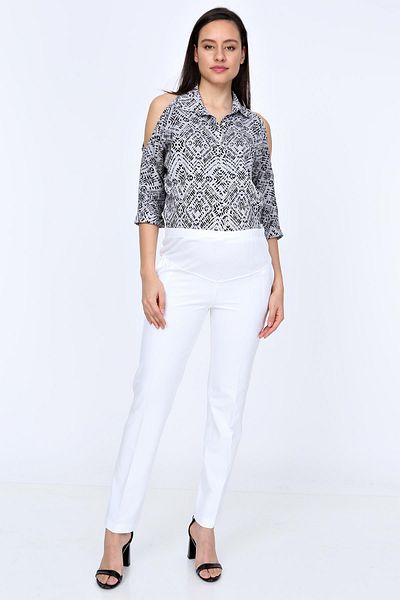 Işşıl 4349-haine de maternitate Pantaloni clasici din material textil