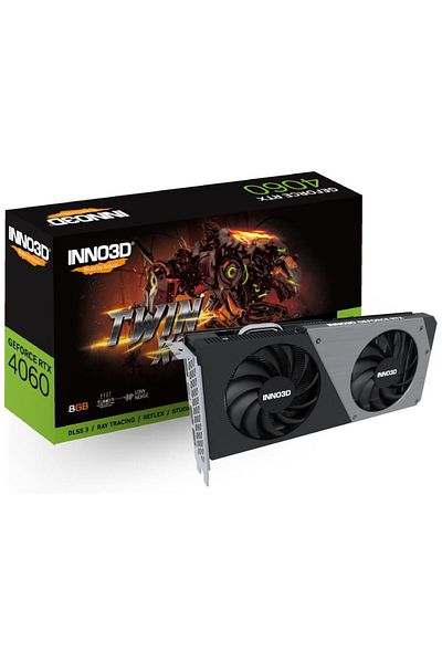 INNO3D Nvidia Geforce Rtx4060 Twin X2 - 8Gb 128Bit Gddr6 Graphics Card N40602-08D6- 173051 N