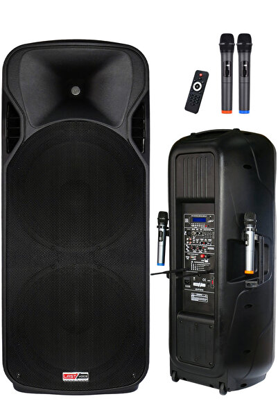 Lastvoice LS-P1515 Mikrofonlu Şarjlı Taşınabilir Portatif Kule Ses Sistemi Se...