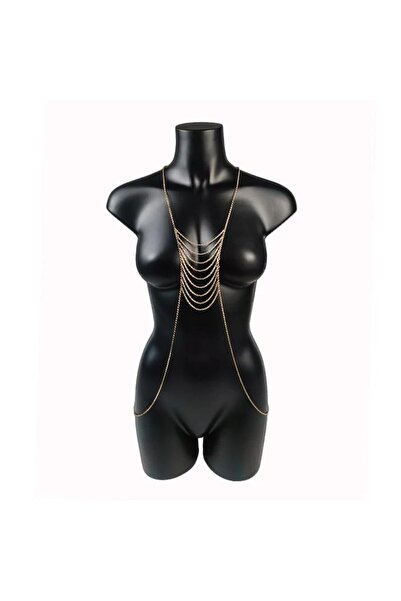 Genel Markalar Zarif Zincirli Vücut Aksesuarı ile Şıklığınıza Şıklık Katın