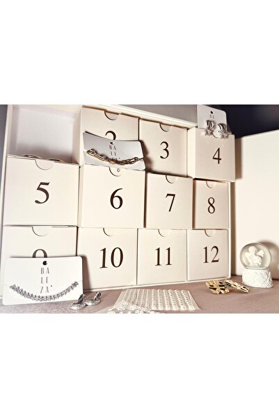 Genel Markalar Takı Advent Calendar 12 Kutu 14 Süpriz Çelik Takı