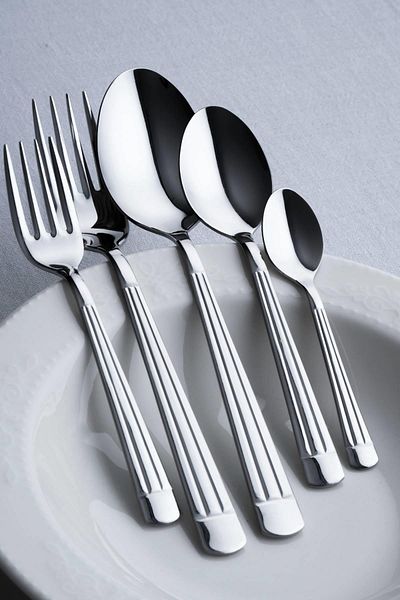 ACAR Luna 6-Person 30-Piece Steel Cutlery Set