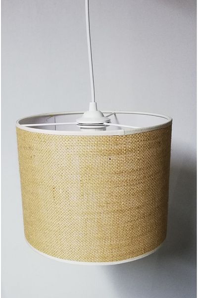 TEKAY AYDINLATMA Wicker Color Chandelier Diameter: 25 cm