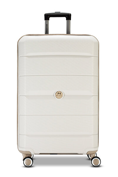 Fiyaka 2'li Büyük&Küçük Polipropilen Süper esnek kırılmaz tekerlekli valiz bavul seyahat