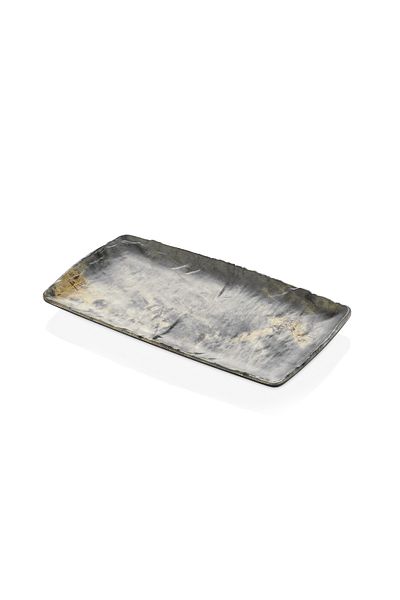 Külsan Rectangular melamine table 33 cm, marble
