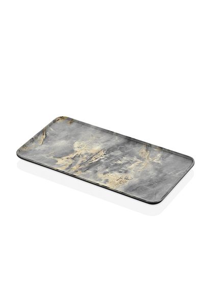 Külsan Melamine Royal Flat Rectangular Service 33 cm Marble