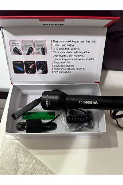 Wıson WISON WS-4300 Profesyonel Şarj Edilebilir El ve Tüfek Feneri