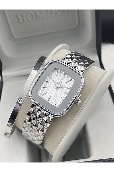 Homies New Season Steel Bracelet Wrist Watch with Gift - Hmsby- 2024121015