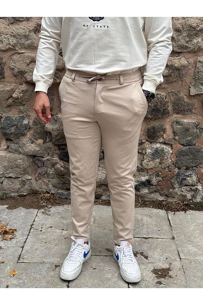gd goldoremi 6649 Ανδρικό Lycra Slim Fit ελαστικό κορδόνι μέσης από ατσάλι Άνετο Jogger