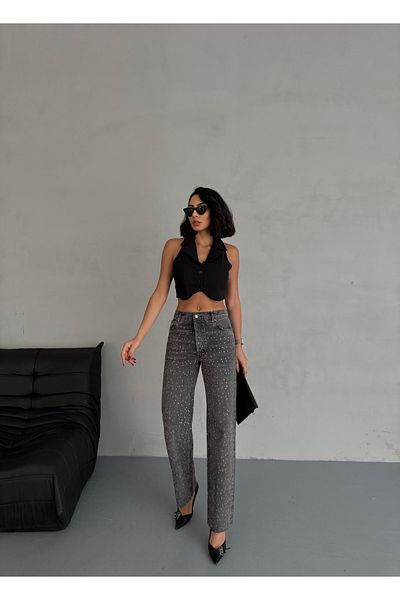 LOISY Blugi de damă Stoned Premium Gri