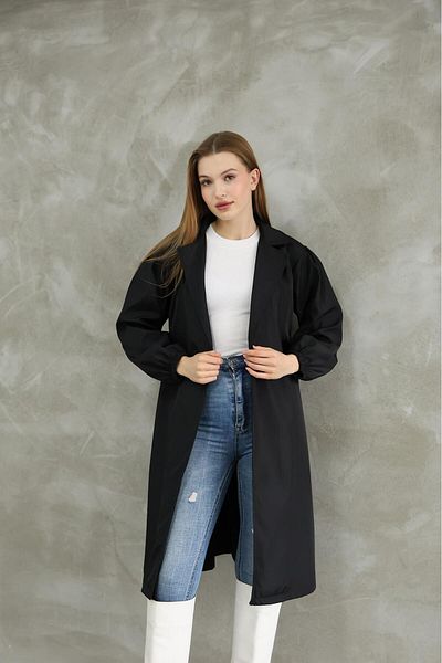 IŞILDA FASHION DAMEN-BALONENÄRMEL-TRENCHCOT