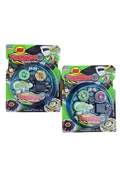 alpmodel Tornado Beyblade 2 Li Metal Topaç Fırlatma Seti Arenalı