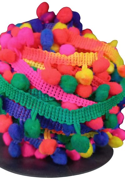 Skygo Mixed Color Row Pompom - 1 Meter Long