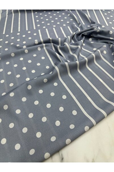 ipekkumaş Gray Dotted Pattern Dress Shirt Crepe Fabric Our Product Is Sold in...