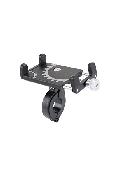 Kr01 Pro Alüminyum Vida Sıkıştırmalı Sıkı Tutuş Titremez Motosiklet Bisiklet Telefon Tutucu
