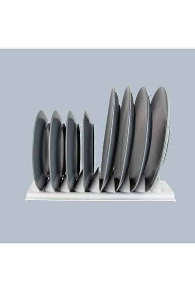 Eynel قطعة واحدة داخل الخزانة، وعاء غطاء الوعاء، سلة تنظيمية، رف الأطباق، رف المطبخ، أبيض وأسود