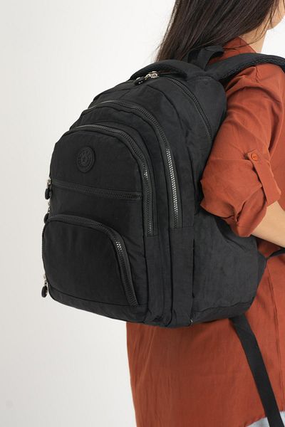 571 Collections Çanta Unisex Black Ultra Light Medium Size Backpack - Model: 571-3C