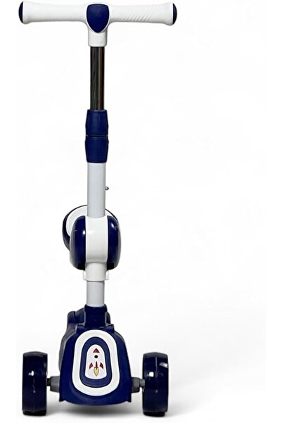 ALBADER 3 in 1 Kick Scooter, Upgraded Adjustable Height Handlebars & Removable Seat, Manual Scooter