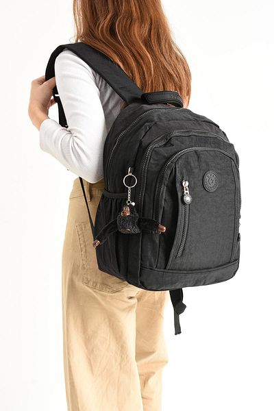 571 Collections Çanta Unisex Μαύρο μεσαίου μεγέθους σακίδιο πλάτης - Εξαιρετικά ελαφρύ, πολλαπλές τσέπες (Μοντέλο: 571-4D)