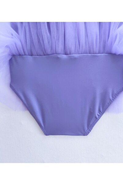 LULLY KİDS Girl's Lilac Gymnastics Ballet Tutu Skirted Leotard