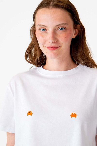 WWF Market Μπλουζάκι Supreme Crabs Crop - Λευκό