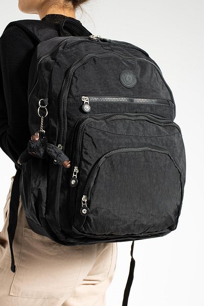 571 Collections Çanta Unisex Black Ultra Light Waterproof Backpack - Multi-Pocket (Model: 571-1E)