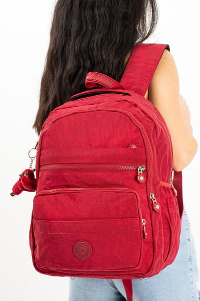 571 Collections Çanta Medium Red Backpack - Ultra Light and Multi-Pocket (Model: 571-3E)