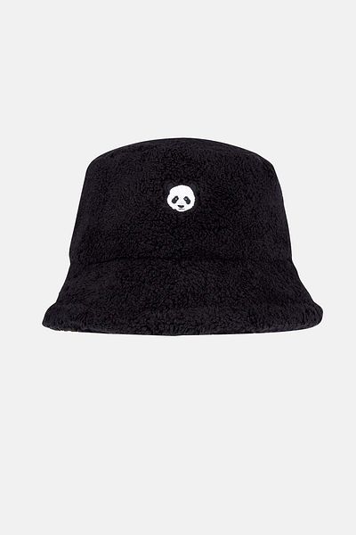 WWF Market Panda Sherpa Bucket Hat - Black