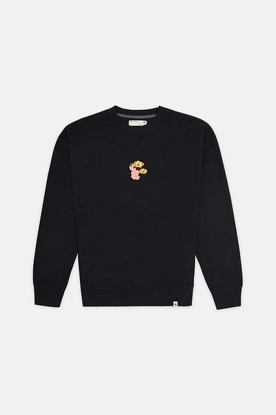 WWF Market Φούτερ Clown Fish Super Soft Oversize - Μαύρο