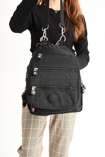 571 Collections Çanta Black Ultra Light Women's Backpack and Handbag - 571-5A