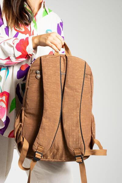 571 Collections Çanta Εξαιρετικά ελαφρύ αδιάβροχο Unisex σακίδιο πλάτης - Πολλαπλές τσέπες, μαύρισμα (Μοντέλο: 571-1H)