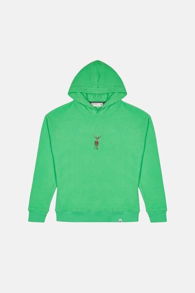 WWF Market Hoodie Deer SuperSoft - Πράσινο